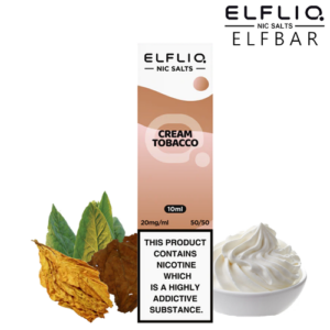 Elf Bar Elfliq Cream Tobocco Nic Salt 10ml 20mg