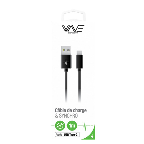 Wave Concept Câble Data USB-C 2.0 1M