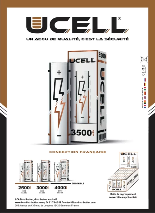 Accu Ucell INR 18650 3000 mAh 30A 4