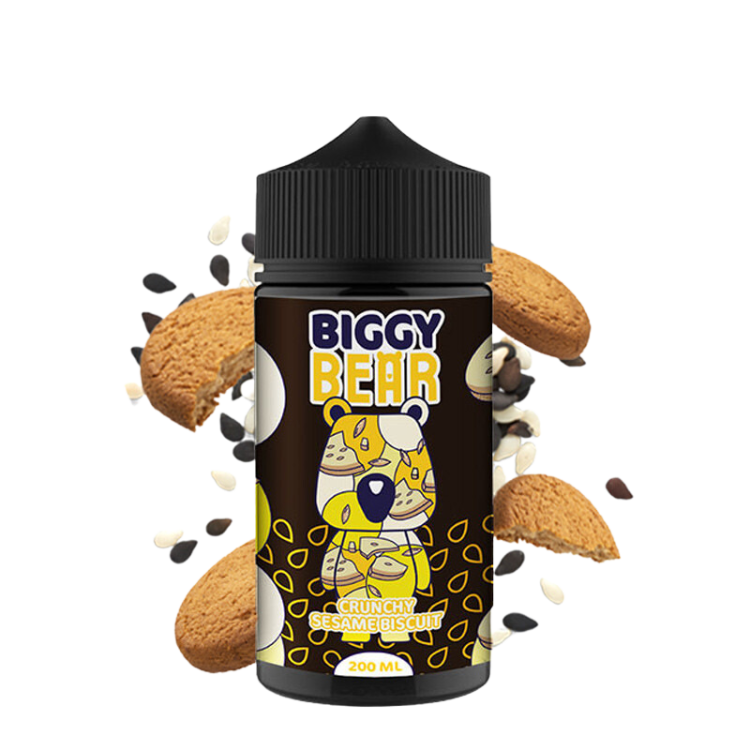 Biggy Bear Crunchy Sesame Bisuit 200ml 0mg