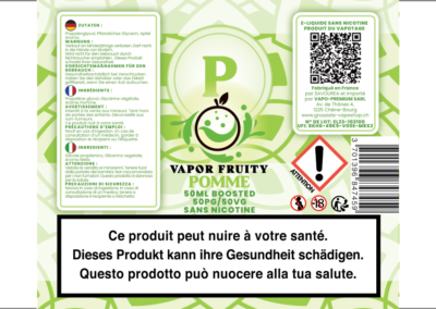 VAPOR FRUITY POMME 50ML