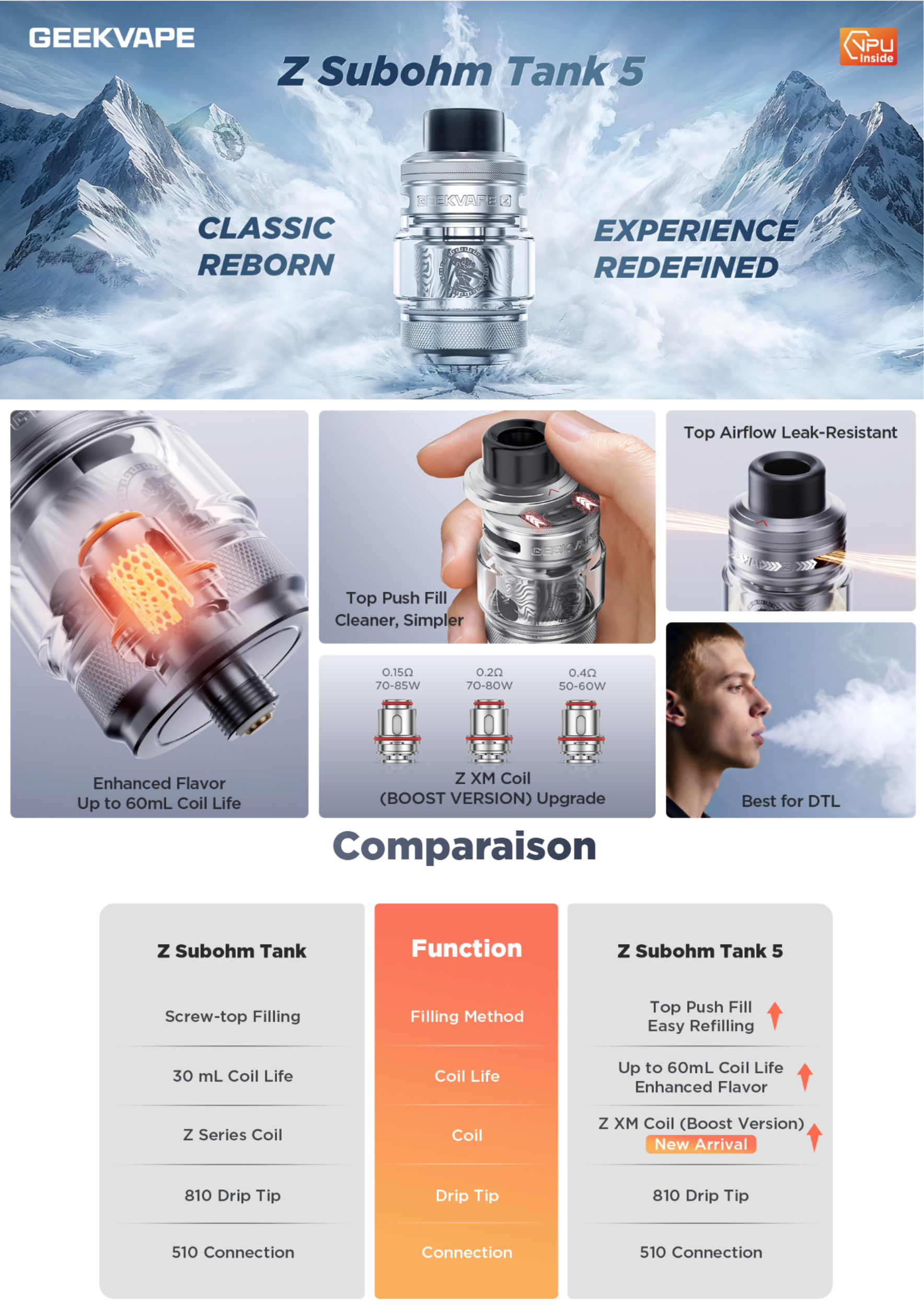 GeekVape Z Subohm 5 Tank 7ml Banner GeekVape Z Subohm 5 Tank 7ml Banner