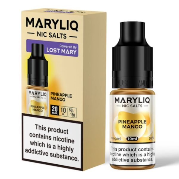 Découvrez le e-liquide Lost Mary Maryliq Pineapple Mango