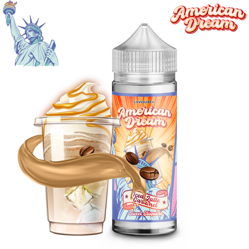 Savourea-American-Dream-Iced-Latte-Caramel-100ml-0mg