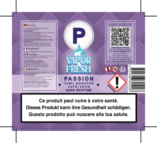 VAPOR FRESH PASSION 50ML