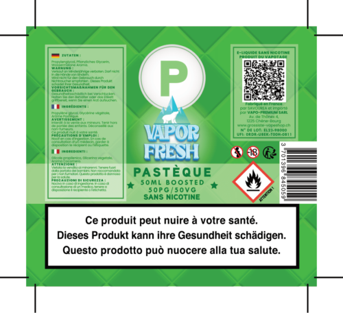 VAPOR FRESH PASTEQUE 50ML