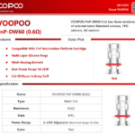 VOOPOO PnP Résistances 5pcs1