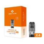 cartouches wenax m1 v2 par 4 geekvape 0.8 ohm